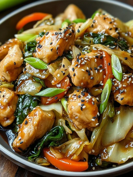 Chinese Chicken Cabbage Stir-Fry