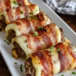 Honey Garlic Meatball Rice Bake