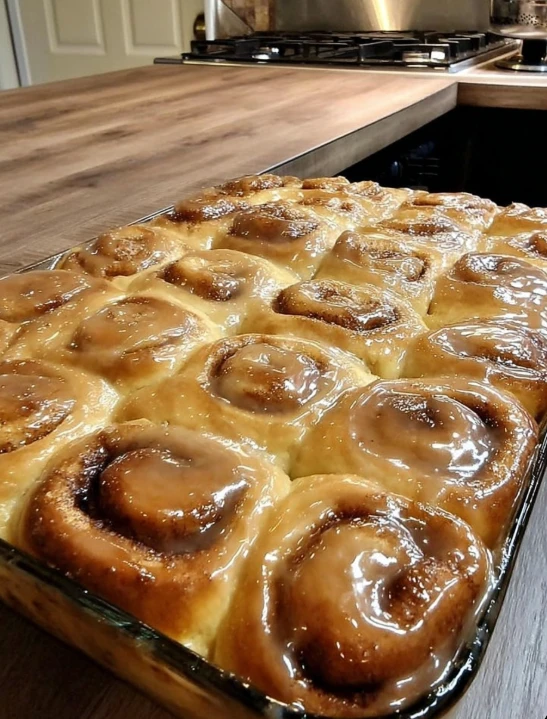 Cinna-bun Cake in the Oven