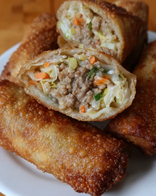 Homemade Pork Egg Rolls
