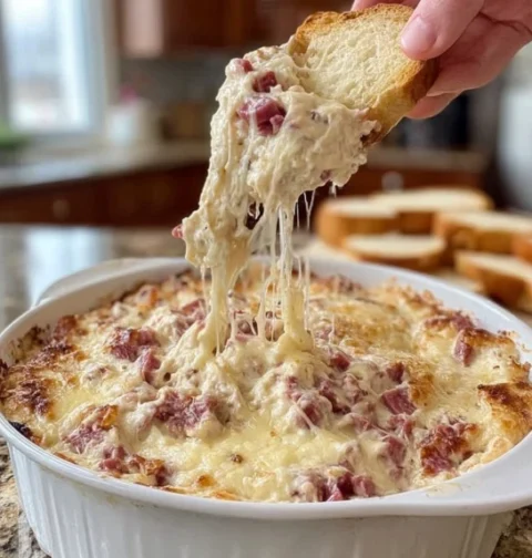 Easy Hot Reuben Dip Recipe Best Cheesy Reuben Dip Homemade Reuben Dip With Rye Bread Slow Cooker Reuben Dip Ideas Gluten-f...