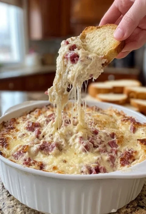 Easy Hot Reuben Dip Recipe Best Cheesy Reuben Dip Homemade Reuben Dip With Rye Bread Slow Cooker Reuben Dip Ideas Gluten-f...
