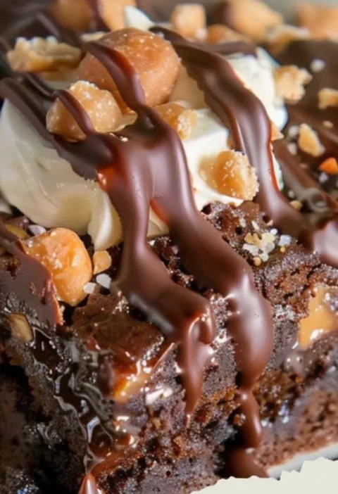 Easy Peanut Butter Cup Dump Cake Recipe Homemade Peanut Butter Cup Cake Slow Cooker Peanut Butter Cup Cake Gluten-free Pea...