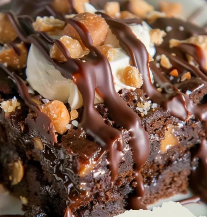 Easy Peanut Butter Cup Dump Cake Recipe Homemade Peanut Butter Cup Cake Slow Cooker Peanut Butter Cup Cake Gluten-free Pea...