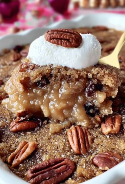 Easy Pecan Pie Dump Cake Recipe Homemade Pecan Pie Dump Cake Best Pecan Dump Cake Ideas Pecan Pie Dump Cake With Caramel G...