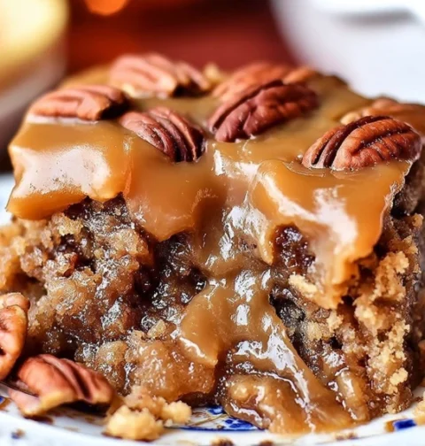 Easy Pecan Pie Dump Cake Recipe Homemade Pecan Pie Dump Cake Best Pecan Dump Cake Ideas Pecan Pie Dump Cake With Caramel G...