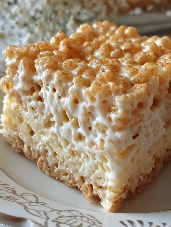Rice Krispie treat cheesecake