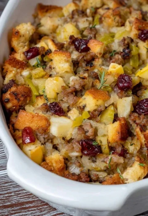 Easy Sausage Cranberry Stuffing Recipe Homemade Sausage Cranberry Stuffing Guide Best Sausage Cranberry Stuffing For Thank...