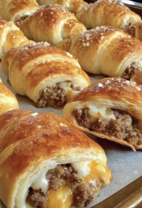 Easy Sausage Cream Cheese Crescents Recipe One-pan Sausage Crescents Busy Weeknights Quick Sausage Cream Cheese Dinner Ide...