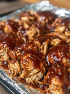 Slow Cooker Smoky BBQ Pulled Chicken