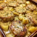 Easy Loaded Mashed Potato Meatloaf Casserole — two comfort classics in one