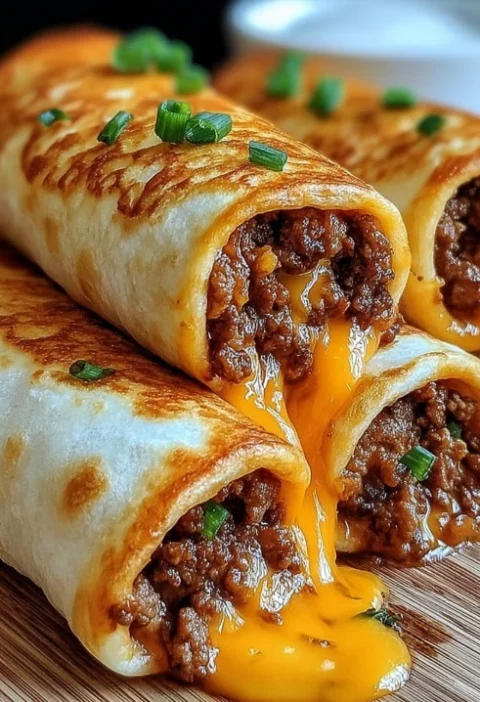Garlic Butter Beef Cheeseburger Rollups Recipe Easy Garlic Butter Beef Rollups Homemade Cheeseburger Rollups With Garlic B...