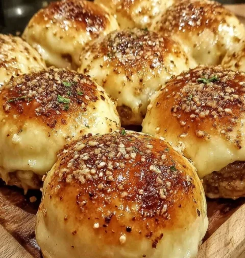 Garlic Parmesan Cheeseburger Bombs Recipe Easy Garlic Parmesan Burger Bombs Homemade Cheeseburger Bombs With Garlic Low Ca...