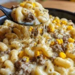 Cheesy Rotini with Garlic Butter Beef