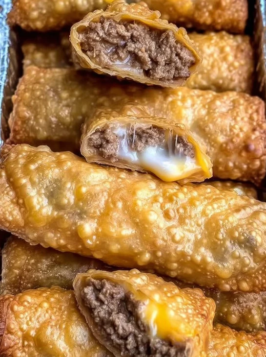 Philly cheesesteak egg rolls