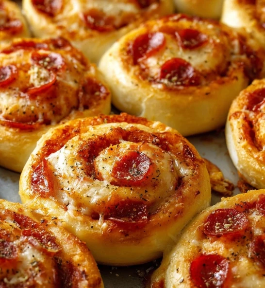 Cheesy Pepperoni Rolls