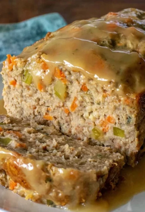 Homemade Turkey And Stuffing Meatloaf Recipe Best Turkey Meatloaf With Stuffing Turkey Meatloaf With Sage Stuffing Gluten-...