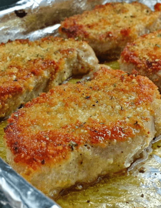 parmesan baked pork chops