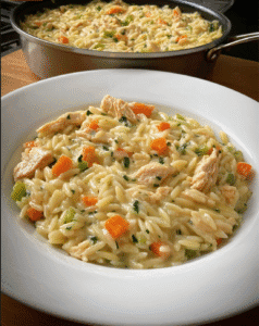 Creamy Chicken Pot Pie Orzo