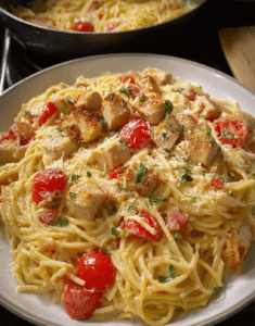 Cheesy Chicken Spaghetti