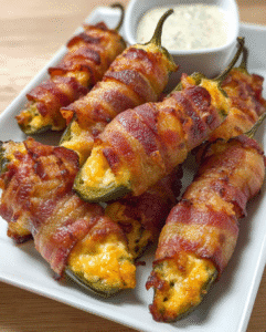 Bacon Wrapped Jalapeno Poppers