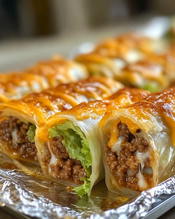 Low Carb Big Mac Rice Paper Recipe Keto Big Mac Rice Paper Rolls Gluten-free Big Mac Rice Rolls Healthy Big Mac Rice Paper...