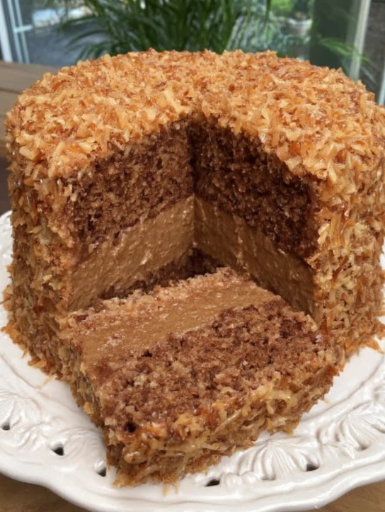 Mile High German Chocolate Pound Cake
