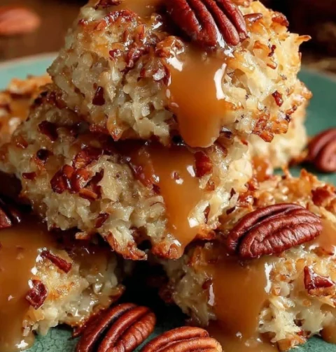 No-bake Coconut Pecan Praline Cookies Recipe Easy No-bake Praline Cookies Coconut Pecan Cookies Without Oven How To Make C...