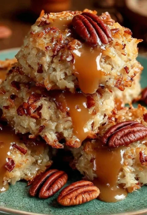 No-bake Coconut Pecan Praline Cookies Recipe Easy No-bake Praline Cookies Coconut Pecan Cookies Without Oven How To Make C...