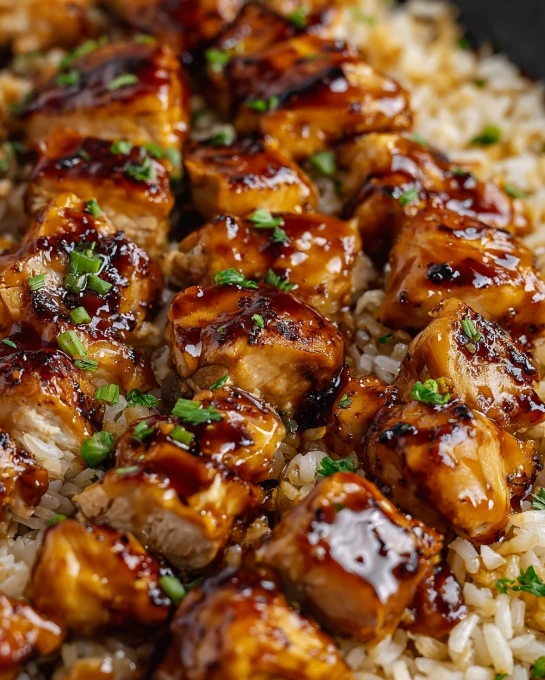 One-Pan Honey BBQ Chicken Rice