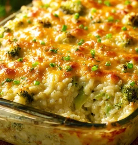 Oven-baked Broccoli Rice Casserole Recipe Easy Cheesy Broccoli Rice Bake Best Cheese For Broccoli Rice Casserole Gluten-fr...