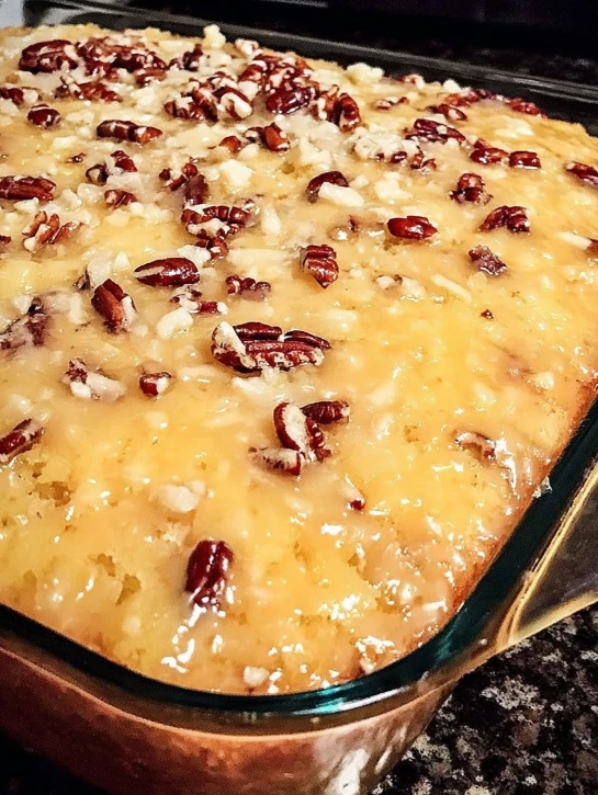 Pineapple Coconut God Bless America Cake
