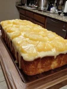 Pineapple Cream Cheese Pound Cake