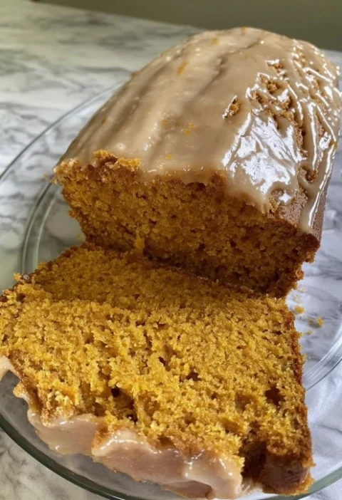 Pumpkin Bread With Maple Glaze Recipe Best Pumpkin Bread Maple Glaze Homemade Pumpkin Bread With Maple Topping Easy Maple ...