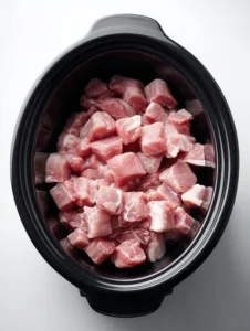Slow Cooker 4-Ingredient Garlic Herb Pork