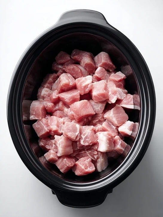 Slow Cooker 4-Ingredient Garlic Herb Pork