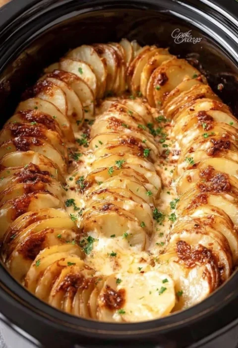 Slow Cooker Lipton Onion Potatoes Recipe Easy Lipton Onion Soup Mix Potatoes How To Make Onion Soup Mix Potatoes In Slow C...