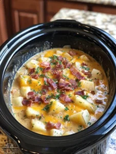 Slow Cooker Loaded Baked Potato Soup