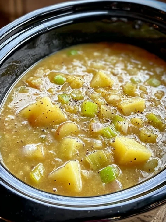 Slow Cooker Potato and Leek Soup