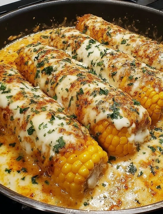 Spicy Creamy Cajun Corn Cob