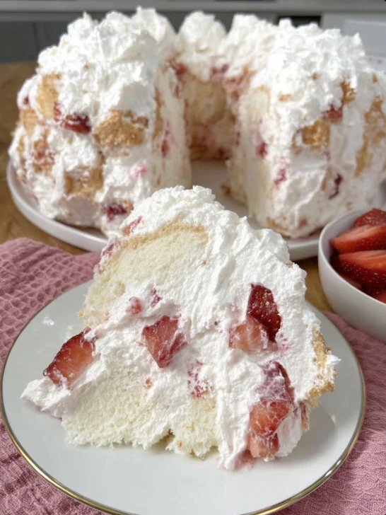Strawberry Angel Cake