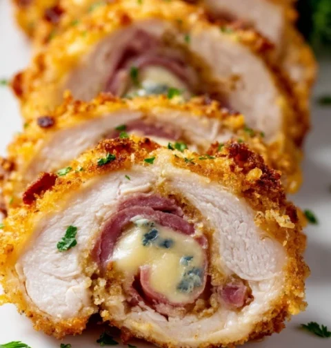 Stuffed Chicken Cordon Bleu Bake Recipe Easy Chicken Cordon Bleu Casserole Homemade Chicken Cordon Bleu Bake Low Carb Chic...