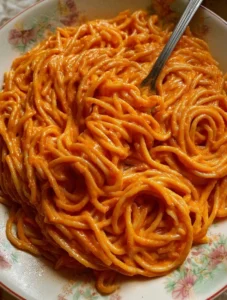 Vegan Creamy Tomato Pasta with Vegan Parm