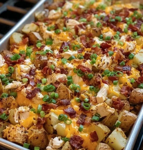 Aunt Millie's Casserole Recipe Loaded Baked Potato Chicken Casserole Sunday Table Chicken Bake Aunt Millie's Dinner Ideas ...