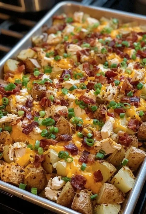 Aunt Millie's Casserole Recipe Loaded Baked Potato Chicken Casserole Sunday Table Chicken Bake Aunt Millie's Dinner Ideas ...