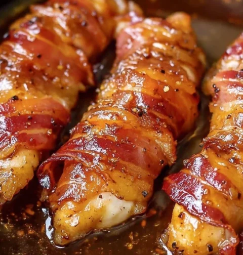 Bacon Brown Sugar Chicken Tenders Recipe Easy Bacon Wrapped Chicken Tenders Homemade Brown Sugar Chicken Tenders How To Ma...