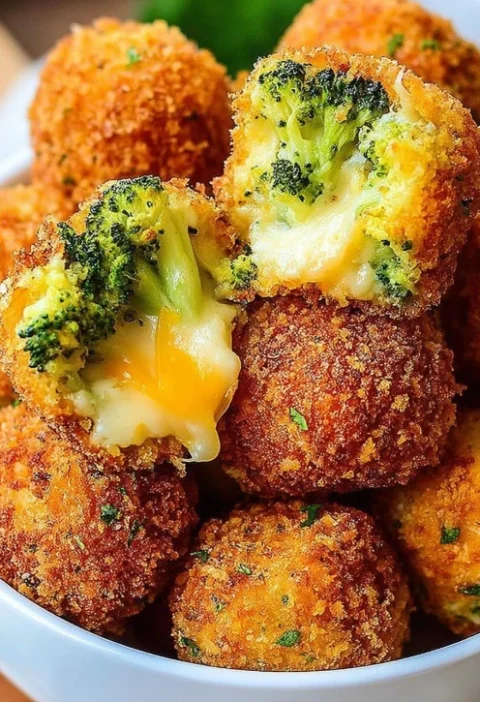 Baked Broccoli Cheese Balls Recipe Healthy Broccoli Cheese Balls Oven Easy Baked Broccoli Cheese Balls Gluten-free Broccol...