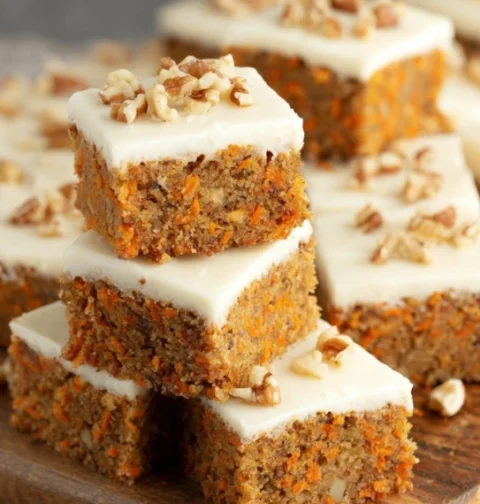 Best Carrot Cake Bars Recipe Country-style Carrot Cake Bars With Frosting Homemade Carrot Cake Bars Cream Cheese Low Sugar...
