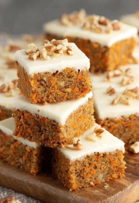 Best Carrot Cake Bars Recipe Country-style Carrot Cake Bars With Frosting Homemade Carrot Cake Bars Cream Cheese Low Sugar...