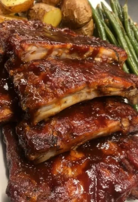 Best Crockpot Barbecue Ribs Recipe Mom's Secret Bbq Ribs Crockpot Slow Cooker Barbecue Ribs Family Recipe Easy Homemade Cr...